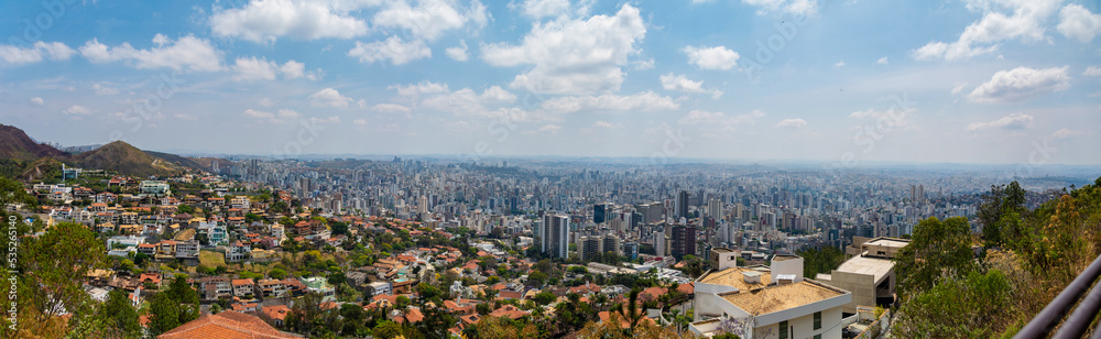 Panoramic view of Belo Horizonte city. Minas Gerais, Brazil.