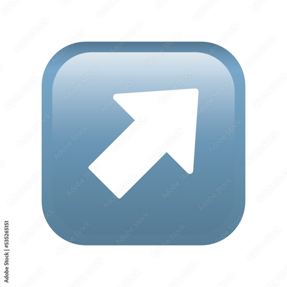 Up right button emoji icon. Multimedia symbol modern, simple, vector, icon for website design, mobile app, ui. Vector Illustration Up right button emoji icon. Multimedia symbol modern, simple, vector, icon for website design, mobile app, ui. Vector Illustration