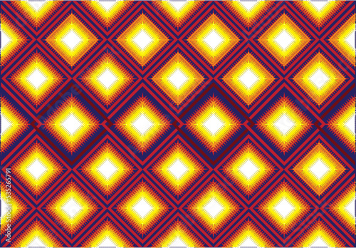 Geometric vector background with sacral tribal ethnic elements. Traditional triangles gypsy geometric forms sprites tribal themes apparel fabric tapestry print