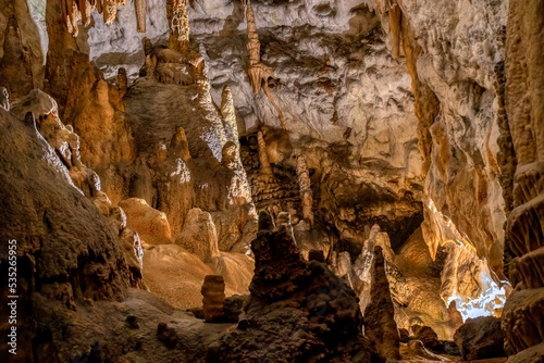 Dripstones in the cave