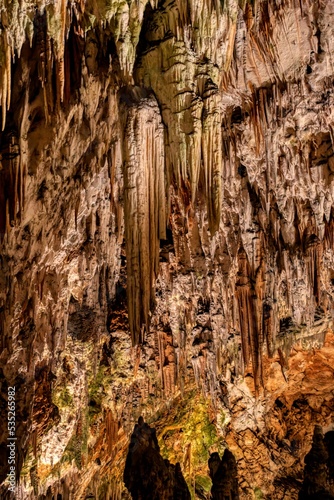 Dripstones in the cave