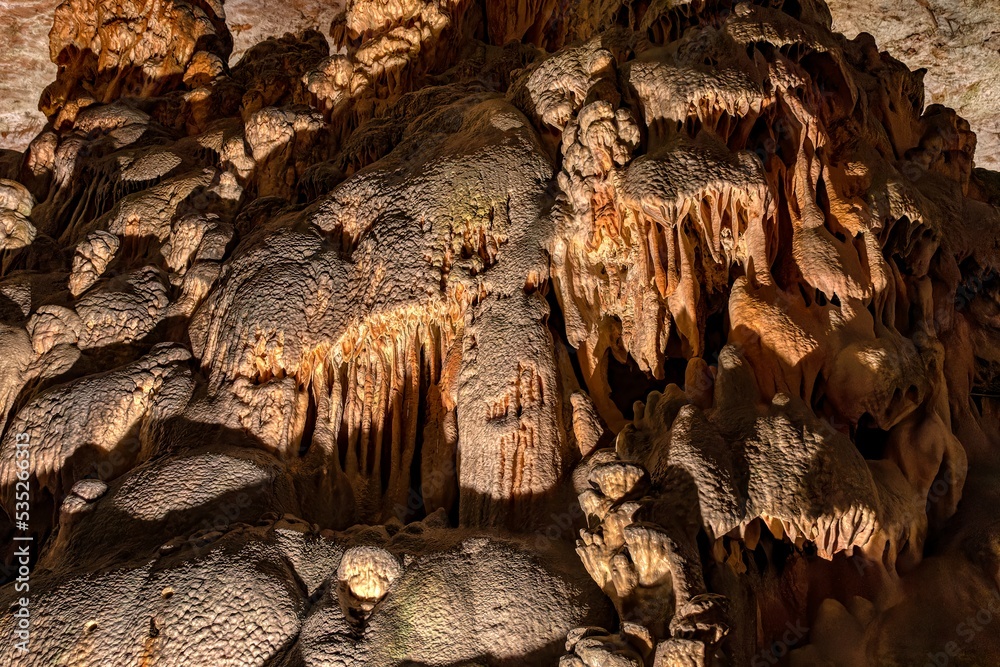 Dripstones in the cave