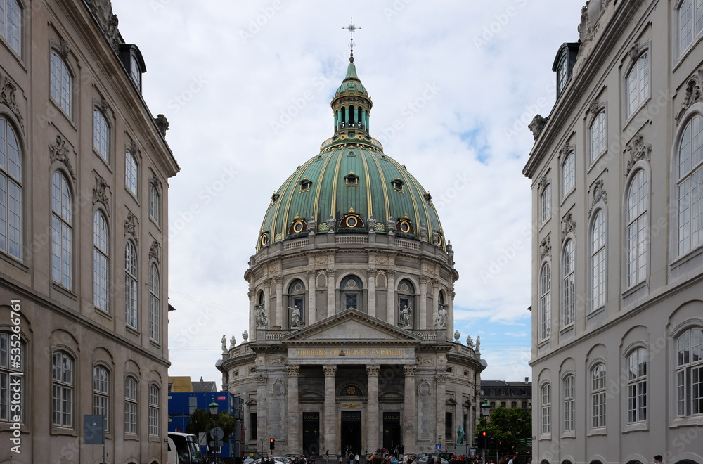 Dome of Frederik’s Church in Copenhagen