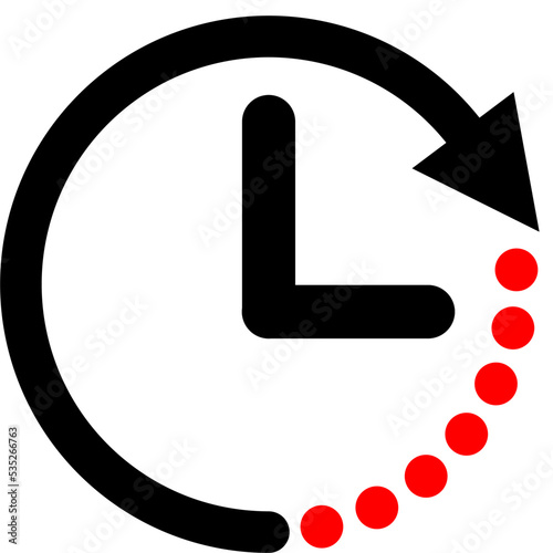 Clock and stopwatch pictogram. Time, sport and speed concept