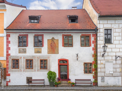 Beautiful house in Cesky Krumlov. Czech Republic