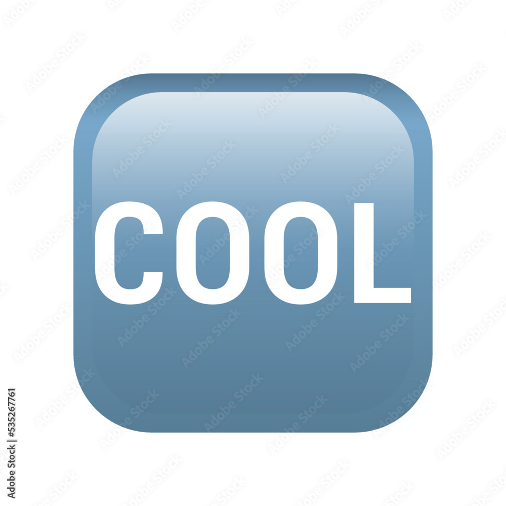 Cool button emoji icon. Multimedia symbol modern, simple, vector, icon for website design, mobile app, ui. Vector Illustration Cool button emoji icon. Multimedia symbol modern, simple, vector, icon for website design, mobile app, ui. Vector Illustration