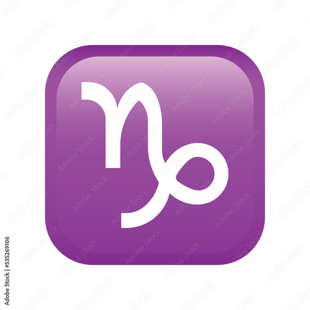 Capricorn emoji icon. Astrology symbol modern, simple, vector, icon for website design, mobile app, ui. Vector Illustration Capricorn emoji icon. Astrology symbol modern, simple, vector, icon for website design, mobile app, ui. Vector Illustration