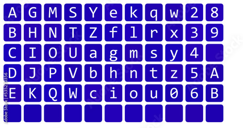 pattern with alphabet