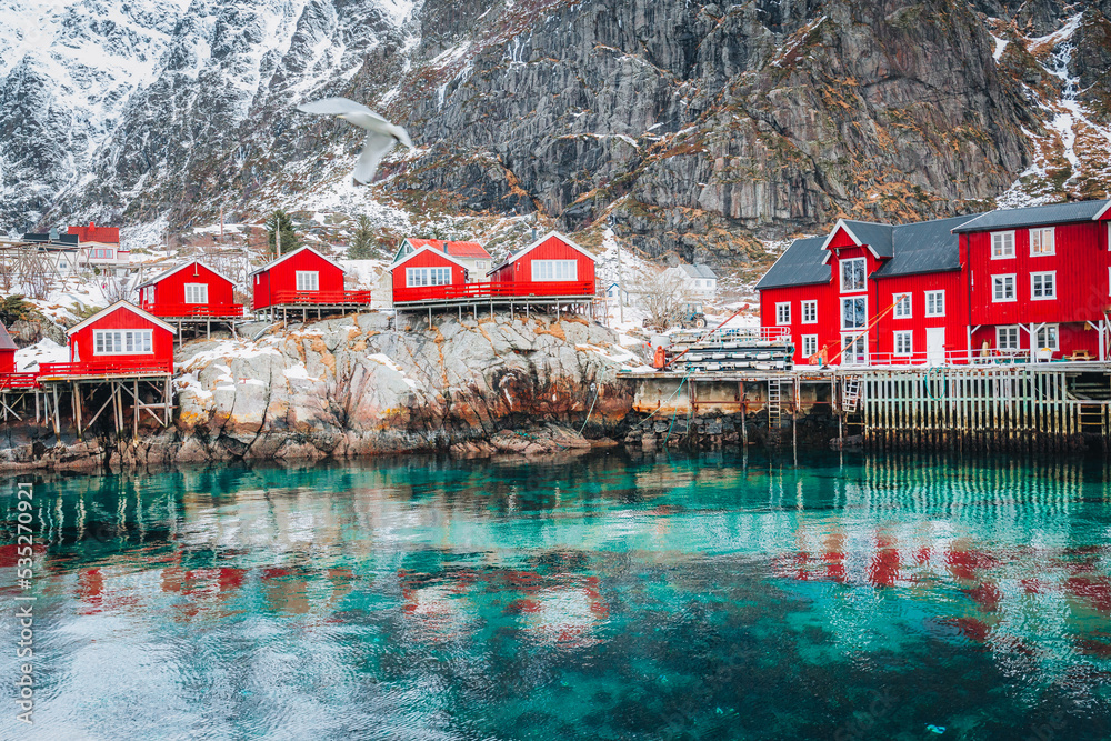 Village called A in Lofoten islands, Norway.