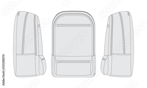 backpack vector