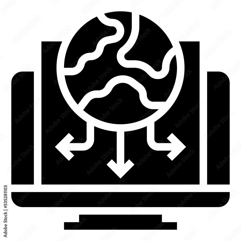 Fototapeta premium global icon