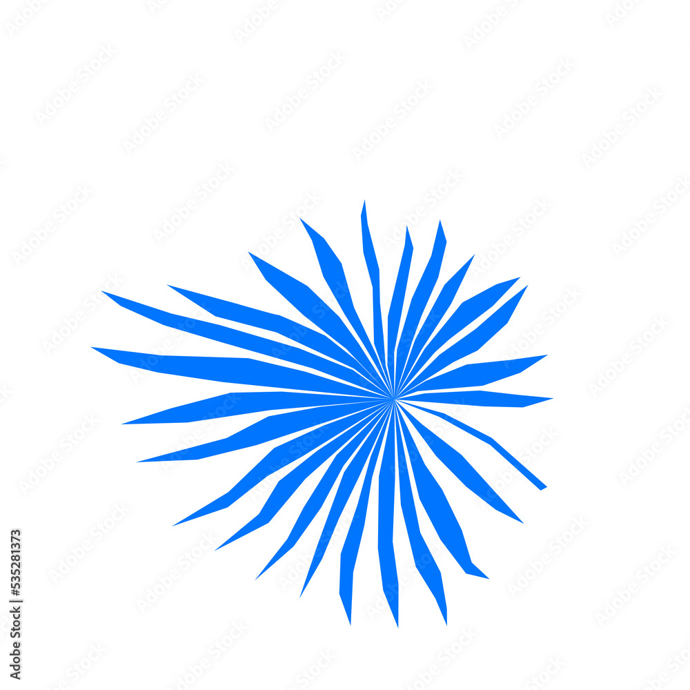 Fototapeta premium Gradient Tropical Exotic Palm Leaf Silhouette Minimalist Poster Element Icon