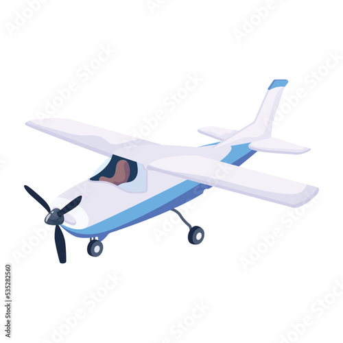 Download isometric icon of aircraft 