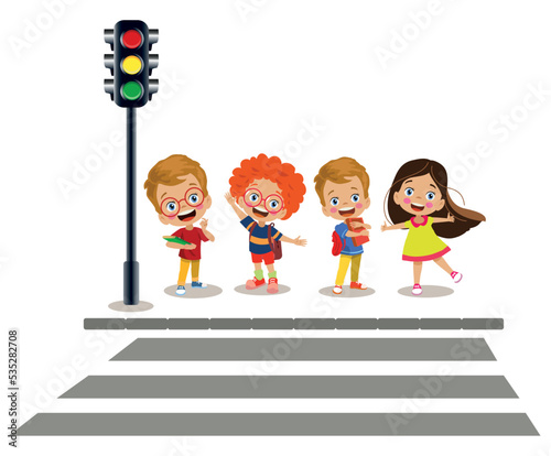 traffic lights pedestrian on the sidewalk