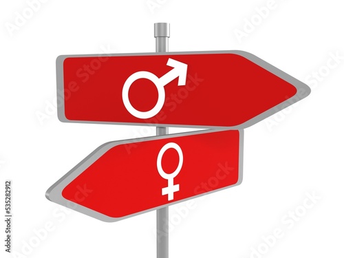 Male and female sign