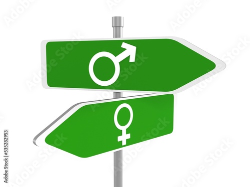 Male and female sign