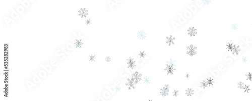 Winter christmas sky with falling snow