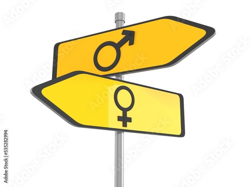 Male and female sign