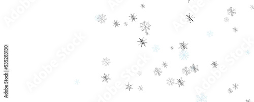 Snowflakes Falling On Snow - Winter Banner