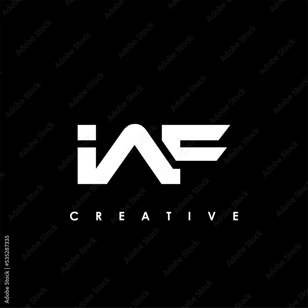 IAF Letter Initial Logo Design Template Vector Illustration IAF Letter Initial Logo Design Template Vector Illustration