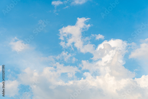 Blue sky background with clouds