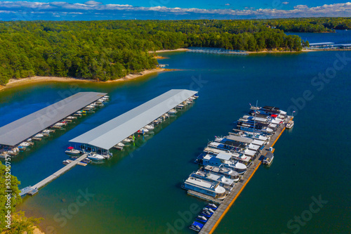 Lake Lanier Marina in Georgia, USA