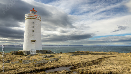 The Lighthouse in the north coast of Iceland