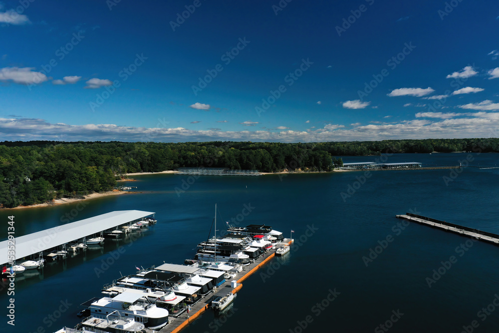 Lake Lanier Marina in Georgia, USA