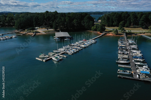 Lake Lanier Marina in Georgia, USA photo