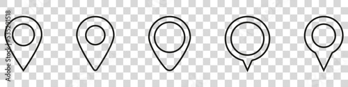 Maps pin. Location map icon