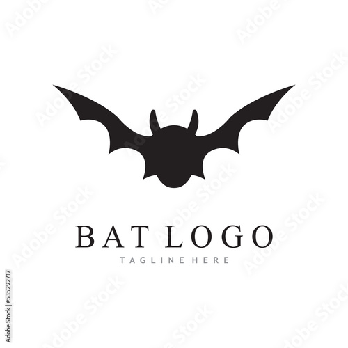 bat vector icon logo template © Nur