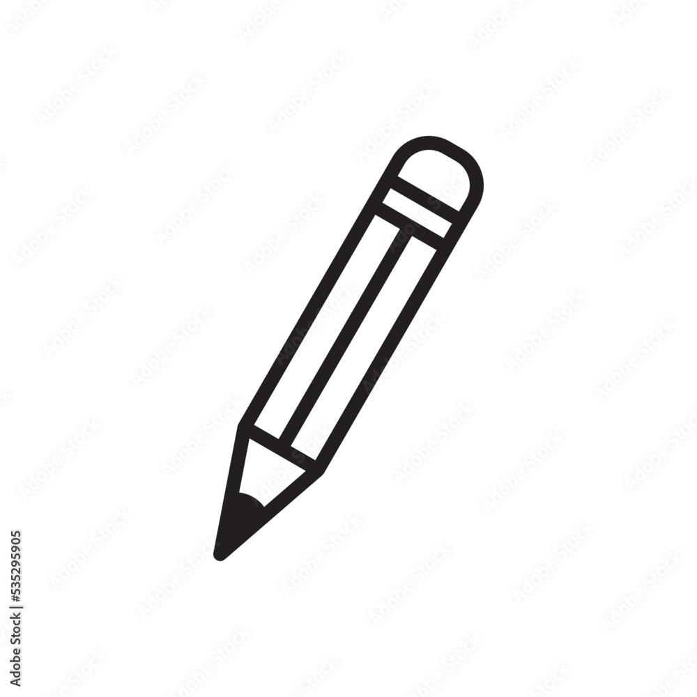 Pencil Stationary Icon Vector Illustration Pencil Stationary Icon Vector Illustration