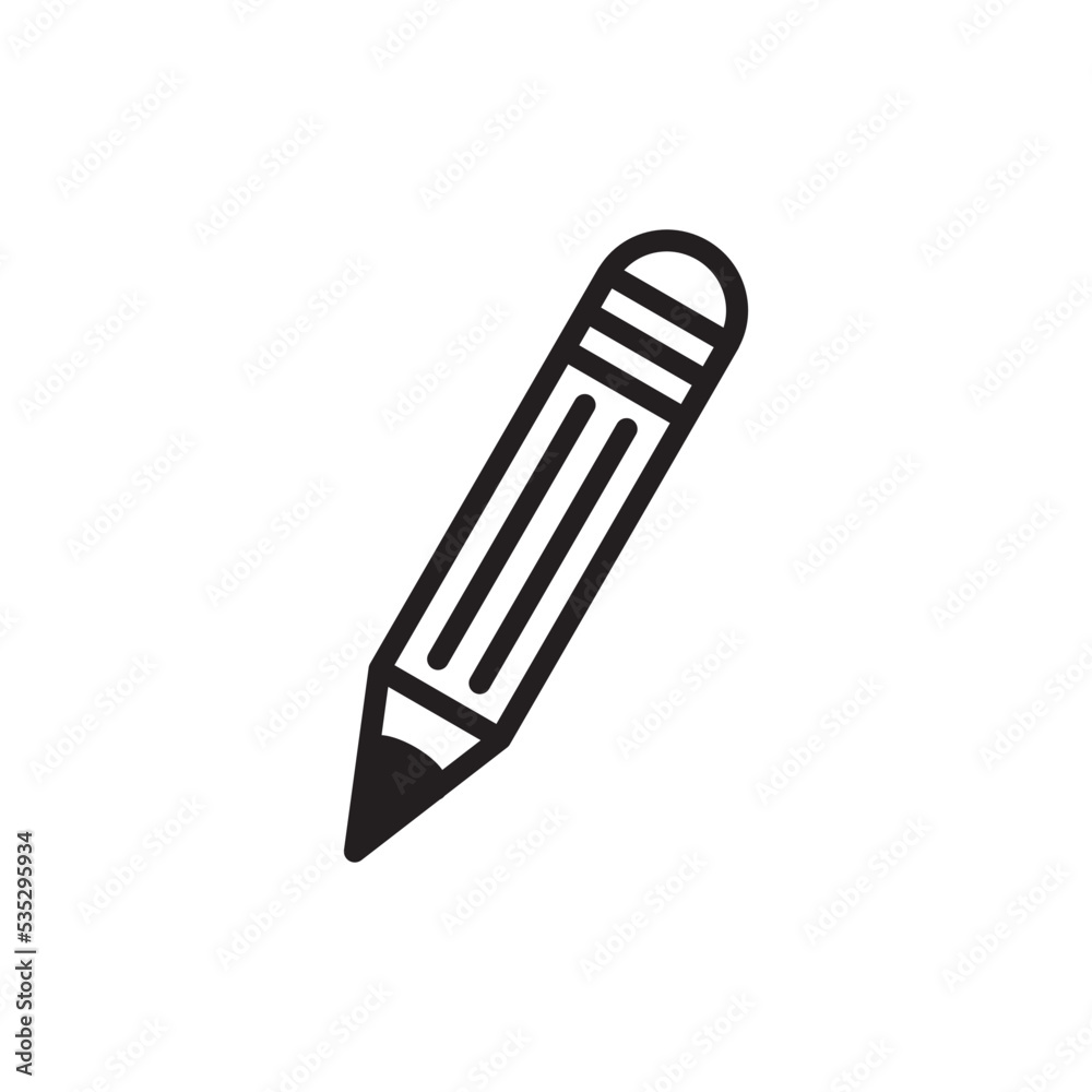 Pencil Stationary Icon Vector Illustration Pencil Stationary Icon Vector Illustration