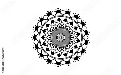  Mandala pattern Stencil doodles, Round ornament patterns for Henna, Mehndi, Tattoo, Coloring book page