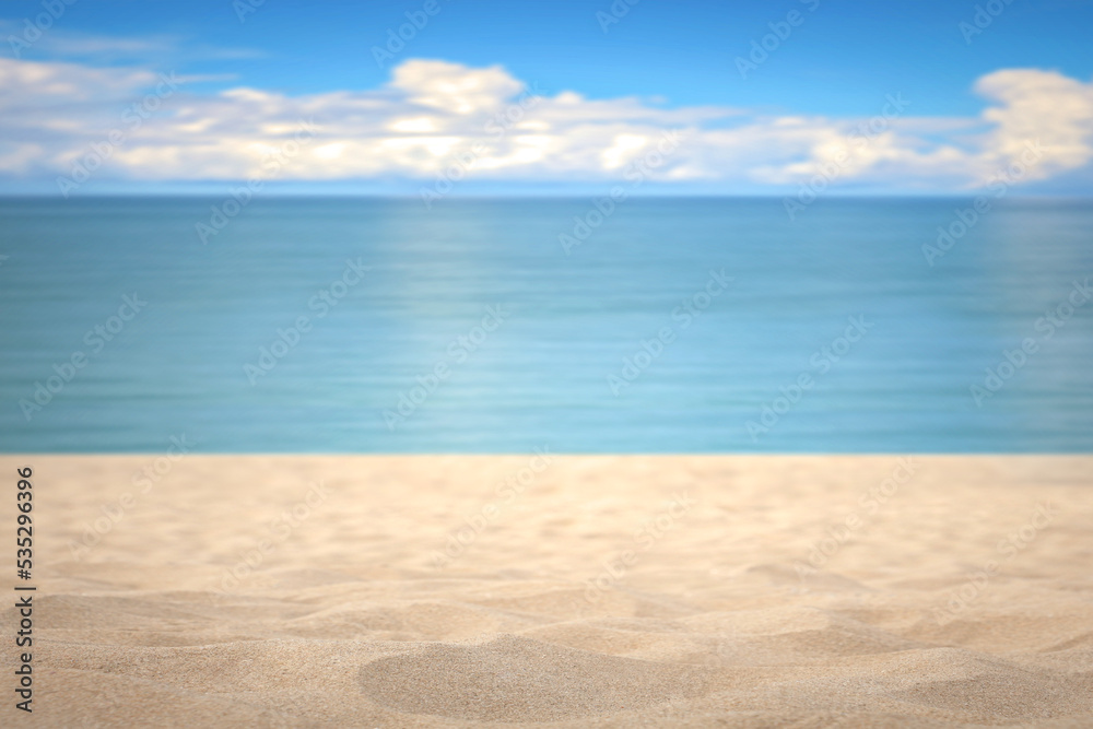 Beautiful nature of Sea in sunny day. White sand beach island freedom wave blue sky and cloud in relax day. Beautiful nature of Sea in sunny day. White sand beach island freedom wave blue sky and cloud in relax day.