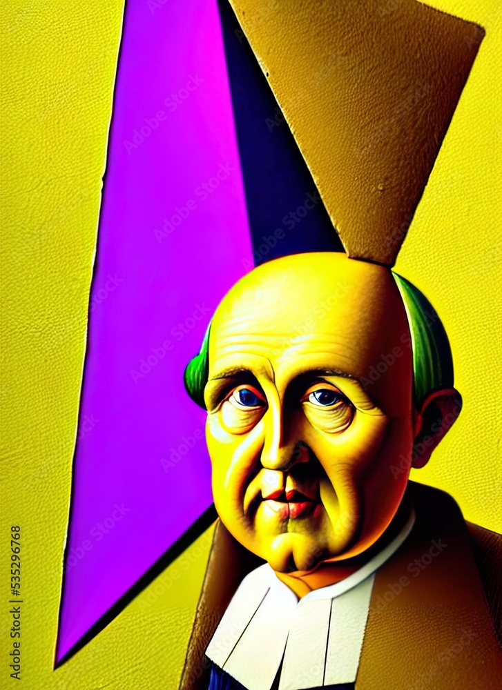 Thomas Edison caricature portrait satire original art fair use