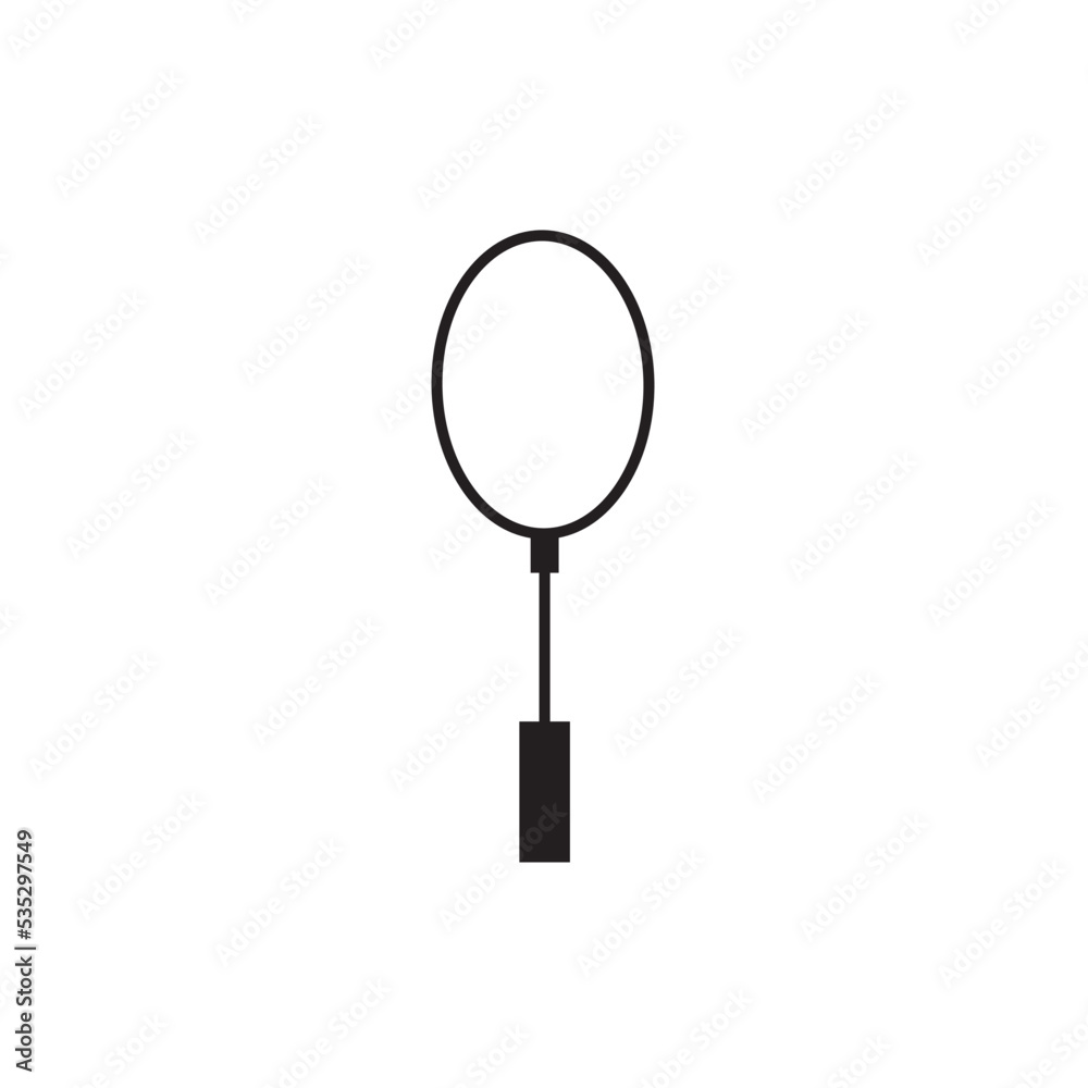 Racket Icon Vector Illustration Flat Design Trendy Racket Icon Vector Illustration Flat Design Trendy