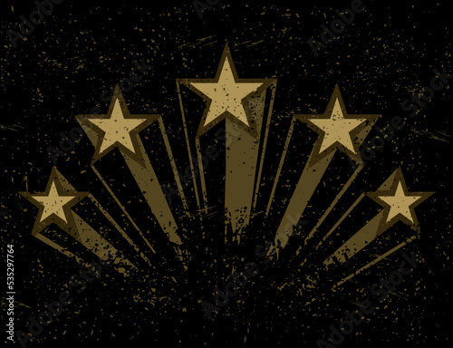 Shooting Stars Vector Illustration Design