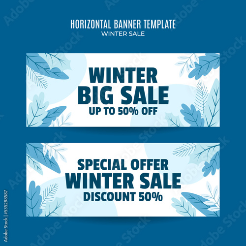 winter design for advertising, banners, leaflets and flyers