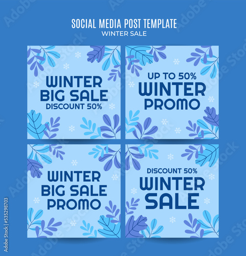 winter design for advertising, banners, leaflets and flyers