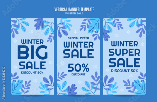 winter design for advertising, banners, leaflets and flyers
