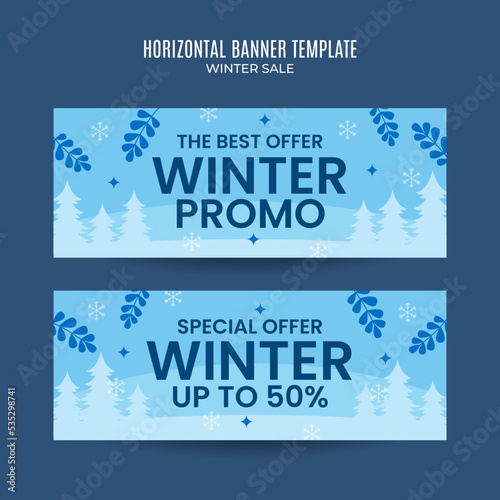 winter design for advertising, banners, leaflets and flyers