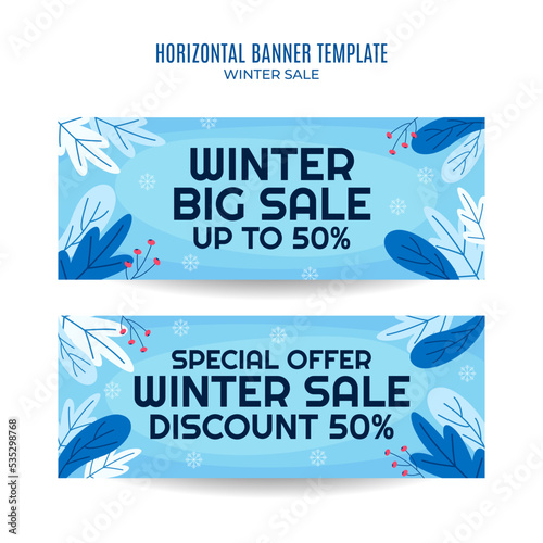 winter design for advertising, banners, leaflets and flyers
