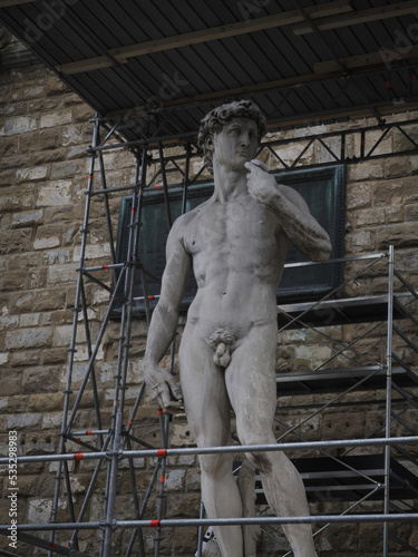 Photo michelangelo donatello statue detail