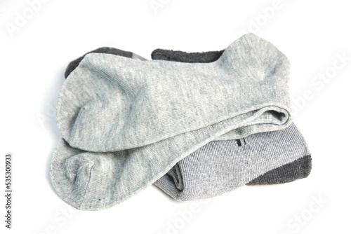 Men's warm insulated socks on white