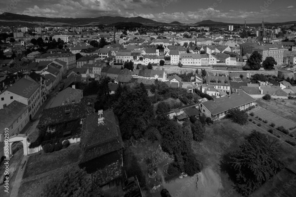 Litomerice, Czechia - August 12, 2022: city from tower