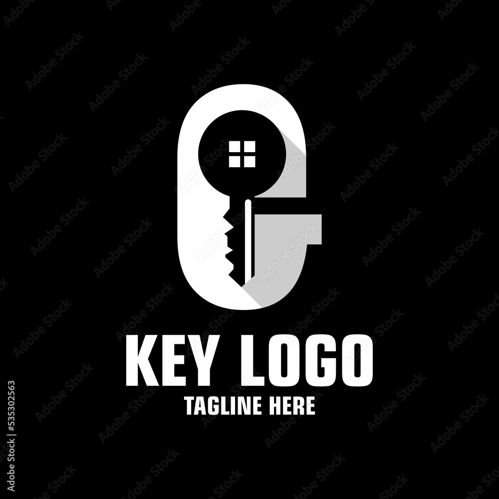 Letter G Key Logo Design Template Inspiration, Vector Illustration. Letter G Key Logo Design Template Inspiration, Vector Illustration.