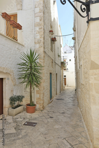 Historic district of Locorotondo. Locorotondo is an Italian municipality of about 14000 inhabitants (as of December 31, 2019) in the metropolitan city of Bari, Apulia region.