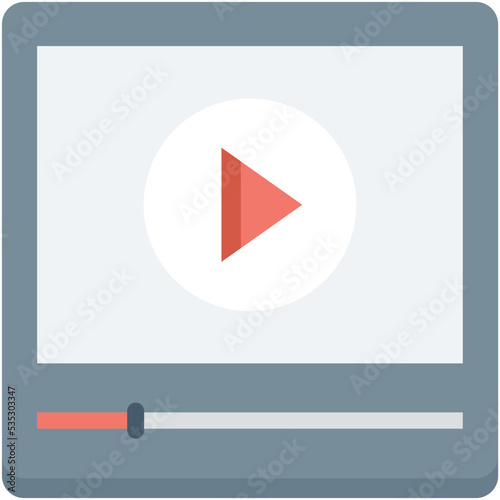 Media Player Colored Vector Icon Free Download Media Player Colored Vector Icon - GFXLoad