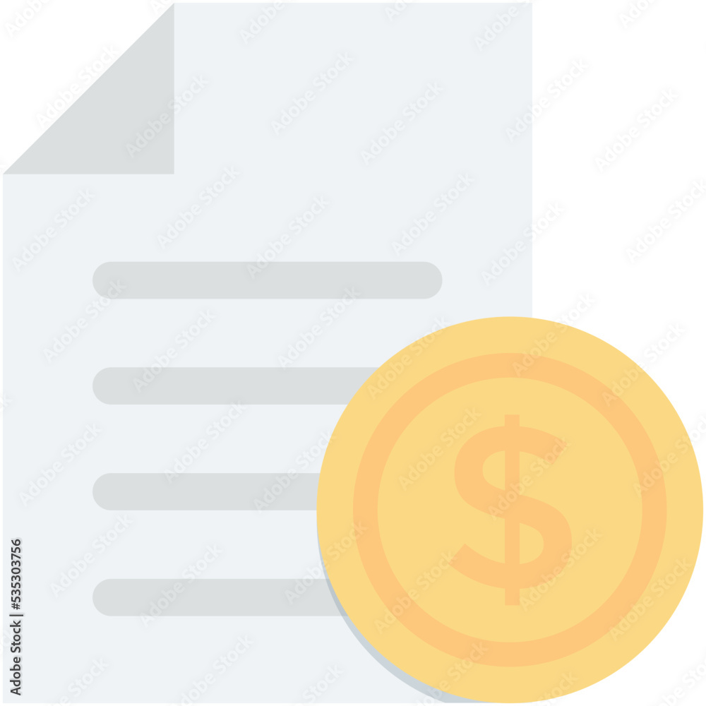 Bill Vector Icon Bill Vector Icon
